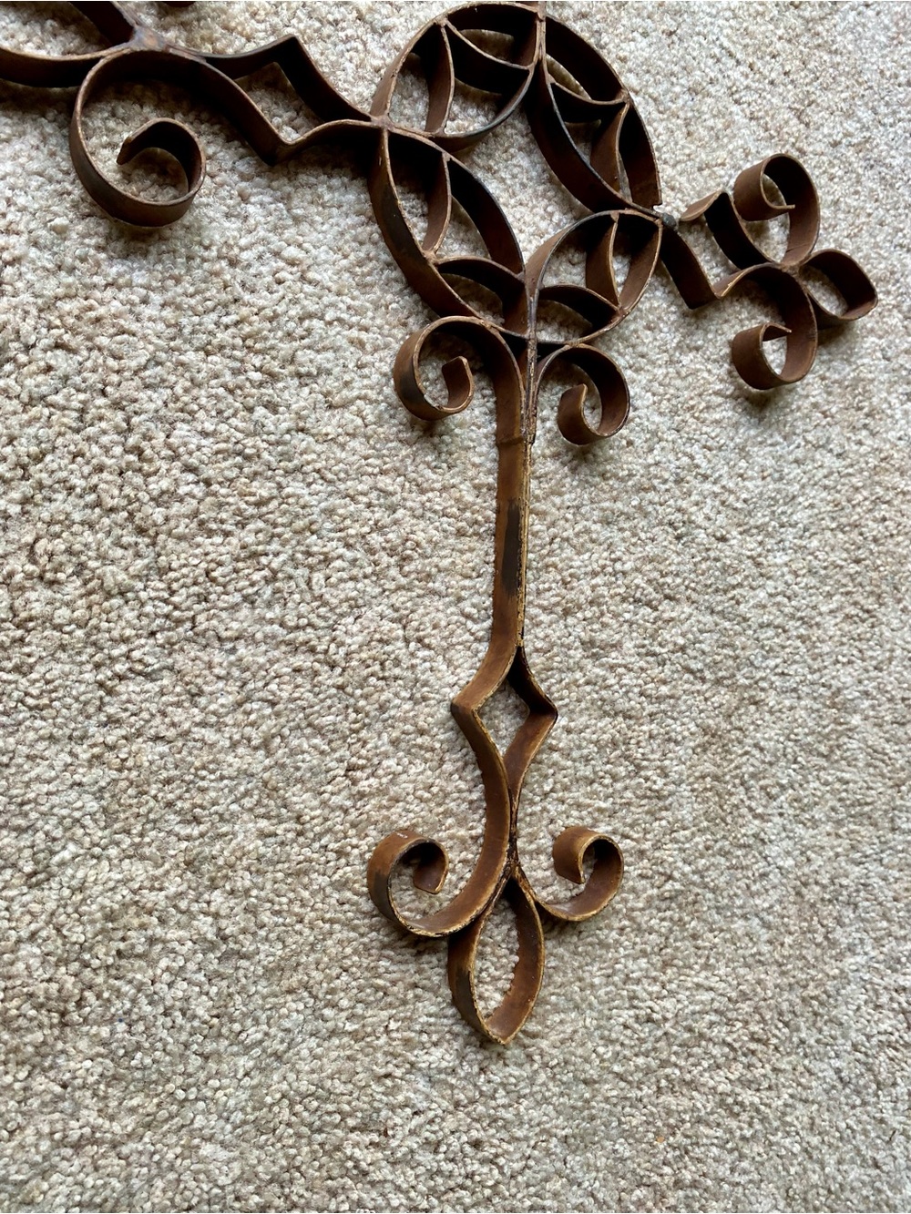 Rustic Metal Cross Wall Decor - Picture 7 of 10